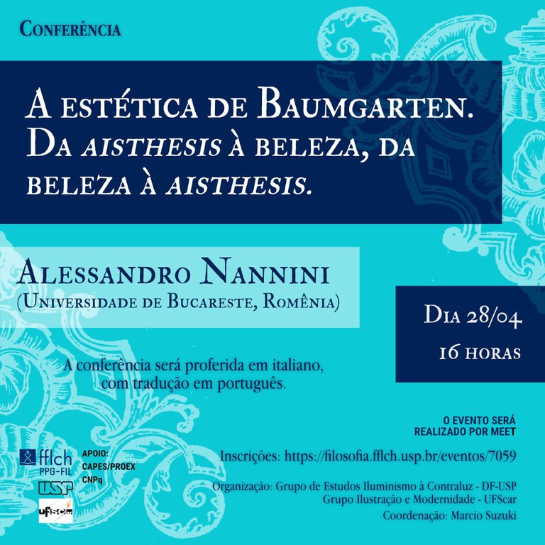 A Estética de Baumgarten. Da aisthesis à beleza, da beleza à aisthesis