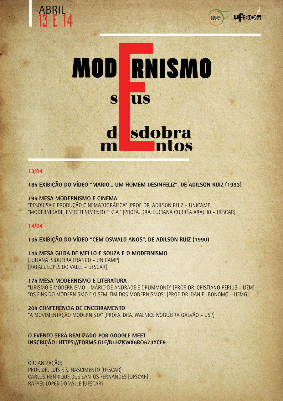 Cartaz Modernismo e seus desdobramentos.jpeg