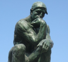 Processo Seletivo - Imagem da estátua O Pensador de Auguste Rodin