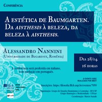 "A Estética de Baumgarten. Da 'aisthesis' à beleza, da beleza à 'aisthesis'"