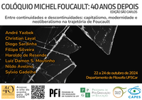 Colóquio Michel Foucault: 40 anos depois - Edição São Carlos
