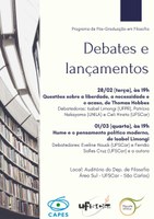 Debates e lançamentos