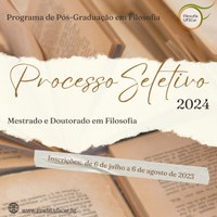 Processo seletivo para mestrado e doutorado - Ingresso em 2024