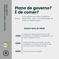 Plano de Governo? É de comer?