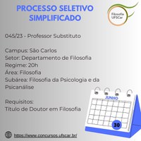 Processo Seletivo Simplificado para Professor Substituto