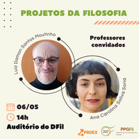 Projetos da Filosofia com professores convidados