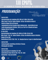XIII Encontro de Pesquisa em Filosofia da UFSCar